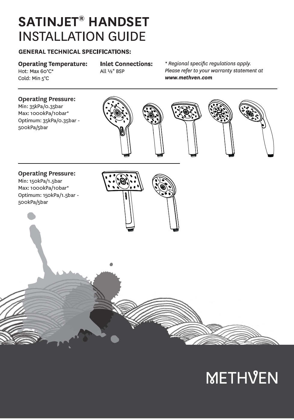 Methven Kiri Satinjet Low Flow Handheld Installation Guide